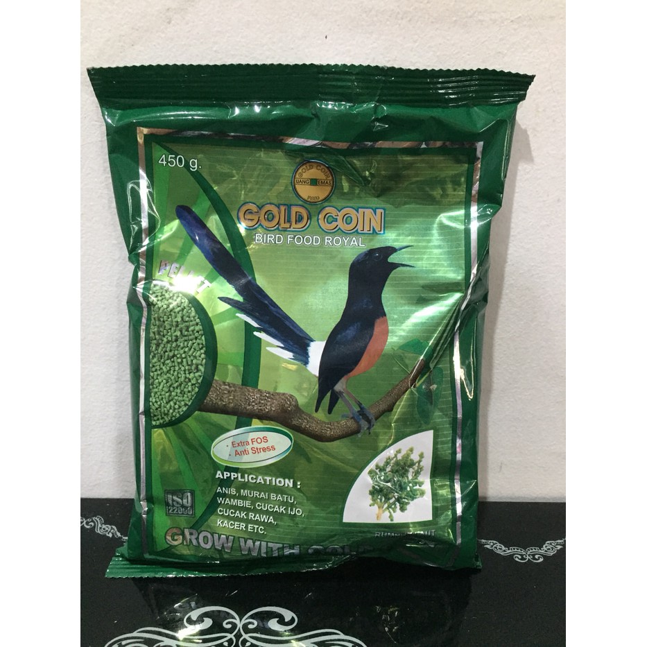 Gold Coin Hijau Rumput Laut Pakan Burung Makanan Burung