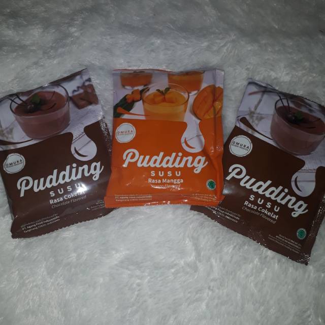 

Omura Pudding Susu rasa Cokelat 2pcs, Mangga 1pcs