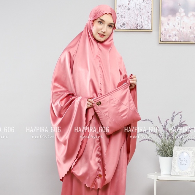 MUKENA DEWASA DAILY HAZPIRA MAFAZA LASERCUT JUMBO