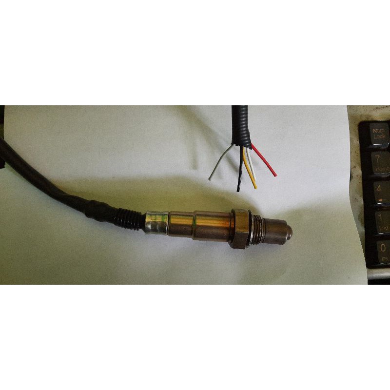 sensor oksigen o2 knalpot aktif dengan heater 5 kabel Lsu 4.9 O2 Uego Wideband Oxygen Sensor For Plx