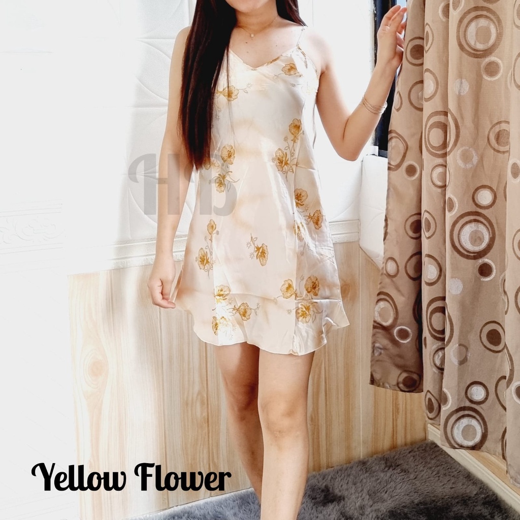 HB FO - DASTER SATIN SATU TALI IMPORT BANYAK MOTIF / BAJU TIDUR DASTER IMPORT MURAH / PART 7