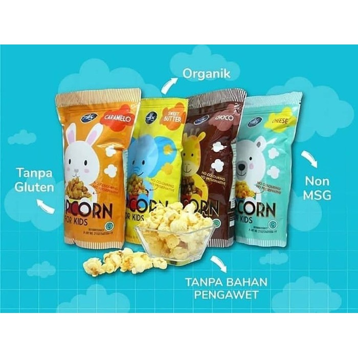 Abe Food Popcorn for Kids 80g (Ready Varian Rasa)