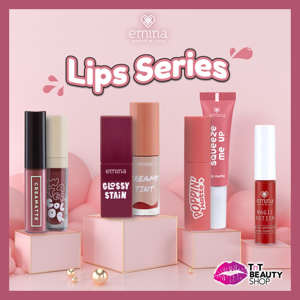 Jual Emina Glossy Stain 3gr Lip Tint Gloss Creamy Tint Creamatte Magic