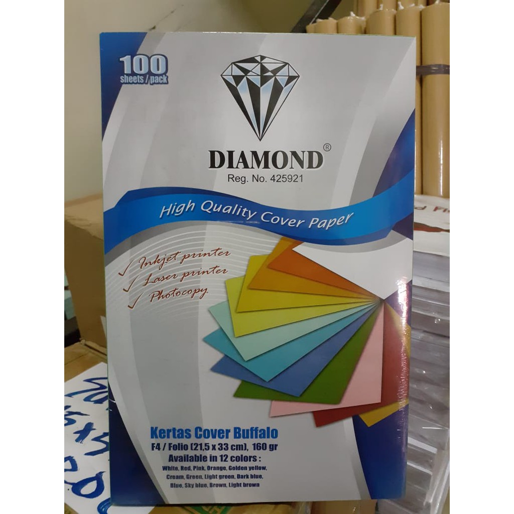 

Diamond Kertas Cover/ Kertas Buffalo / Kertas Jilid F4