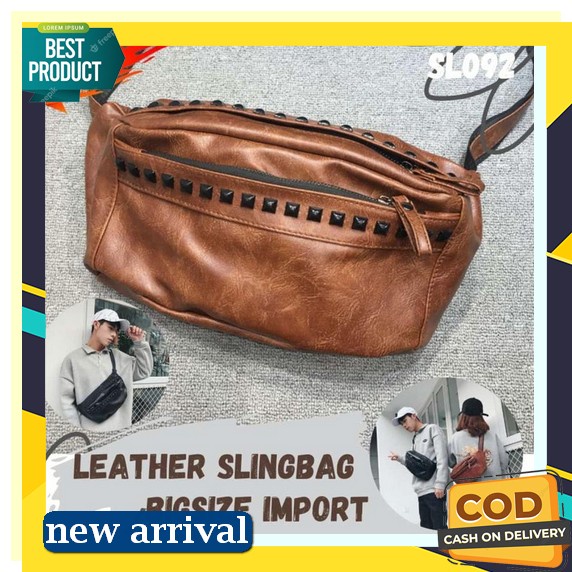 Tas Selempang Waist Bag Coach Dragon Import Waistbag Pria Coach Tas Waist Bag Pria Kombinasi Kulit A