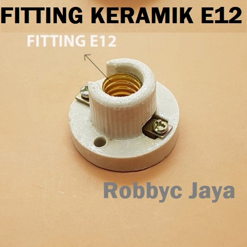 Fitting Lampu Keramik Kecil E12 / Fiting Keramik Lampu Hias