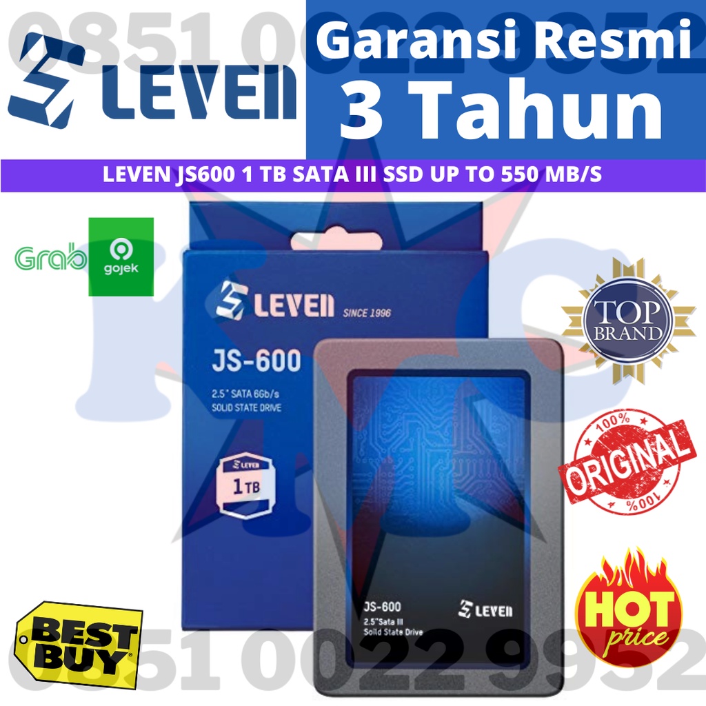 LEVEN JS600 1 TB SATA III SSD SETARA CRUCIAL BX500