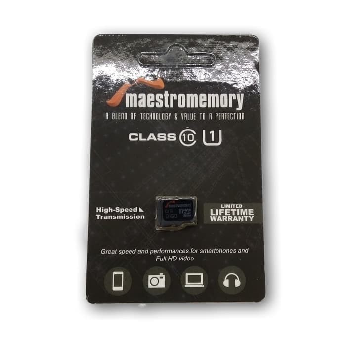 Promo Memory Maestro 8GB Class 10 (Micro SD HC/Card/Memori/8 GB) Baru