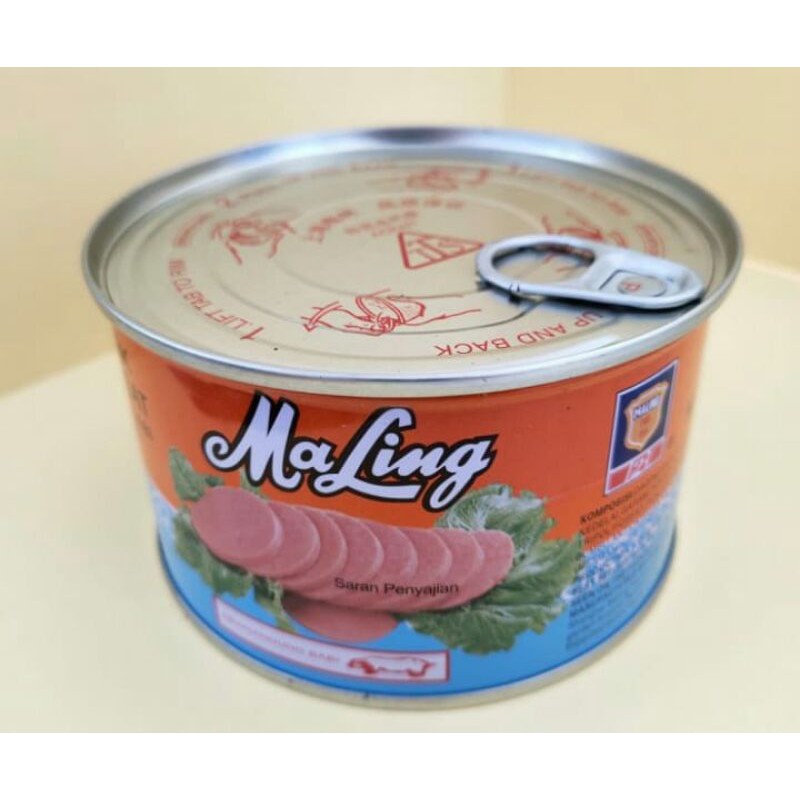 

Daging babi kaleng merk maling TTS 397