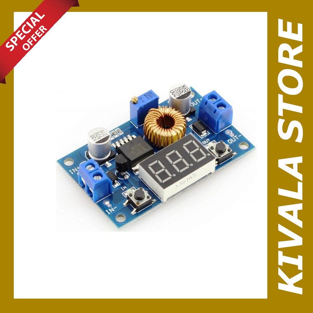 XL4015 Step Down 5A 75W Voltmeter regulator module