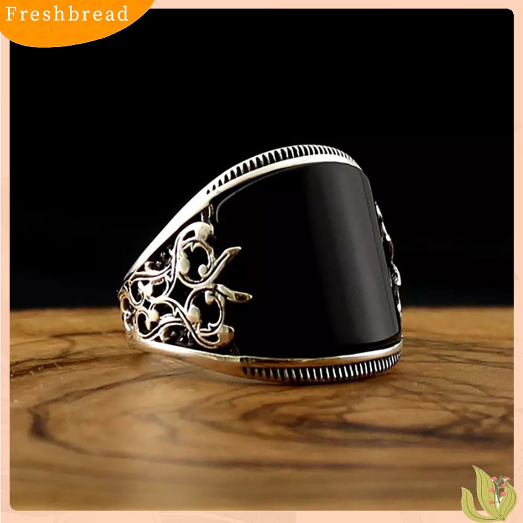 Terlaris Finger Ring Baking Varnish Reliefs Unisex Usage Flower Black Broadside Jewelry Ring for Decoration