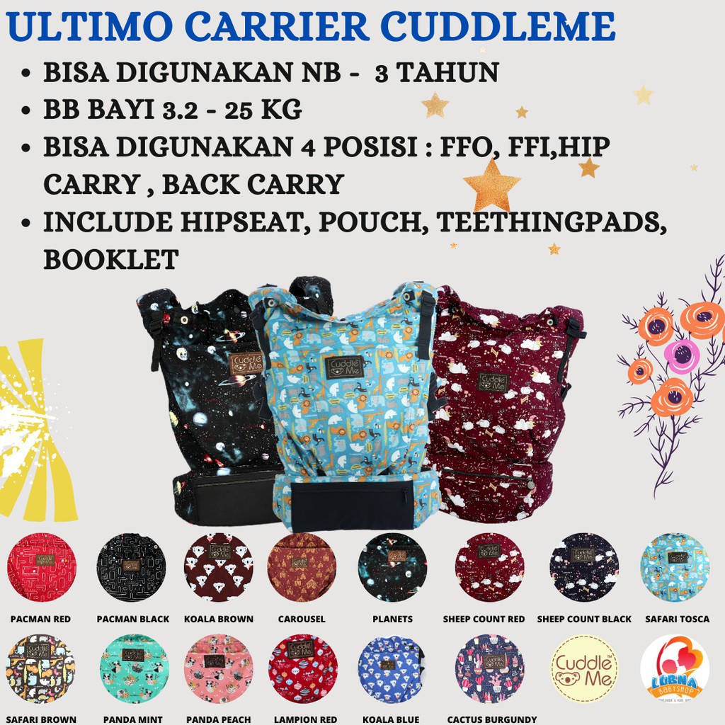 GENDONGAN BAYI - GENDONGAN KANGURU SSC M SHAPE ADJUSTABLE-CUDDLEME ULTIMO CARRIER