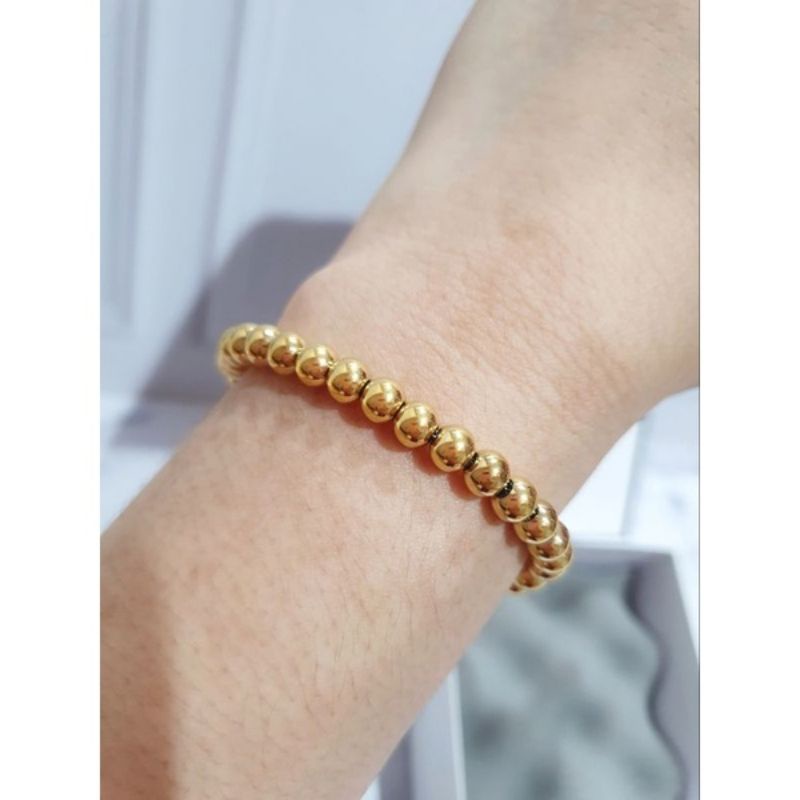 Gelang Titanium asli Gold Bracelet Stainless Steel Premium Quality TP-689