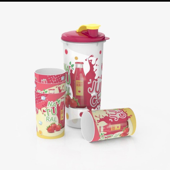 Botol Biggy Buah / Botol set Gelas / Teko set gelas