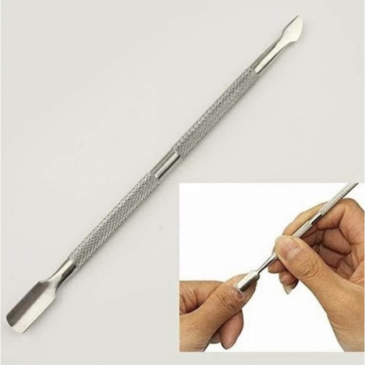 Cuticle Pusher Nail Manicure Nail Art Trim Alat Pendorong Kutikula Anti Karat KU022