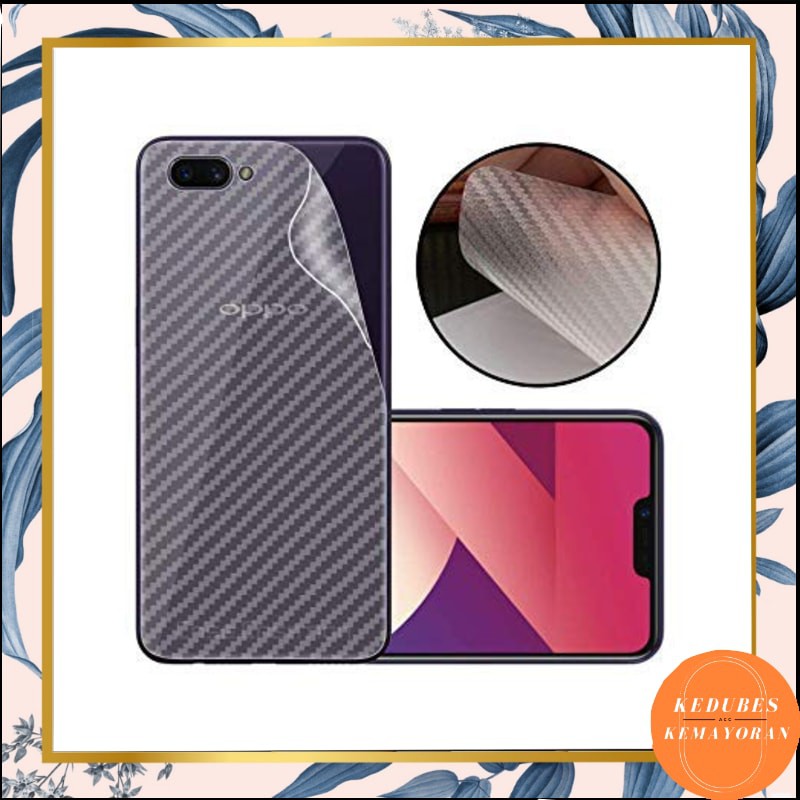 SKIN CARBON OPPO A53 / ANTI GORES BELAKANG OPPO A53 PELINDUNG HP [KK]