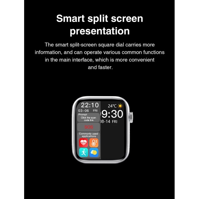 RETINA Display Smartwatch Original HD Screen 1,75 inch GPS Wearfit jam tangan apple series 6 44mm Blood Oxygen sport olahraga