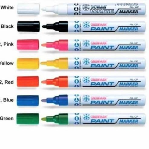 

♗ Spidol Paint Marker Snowman Permanent per lusin ➥