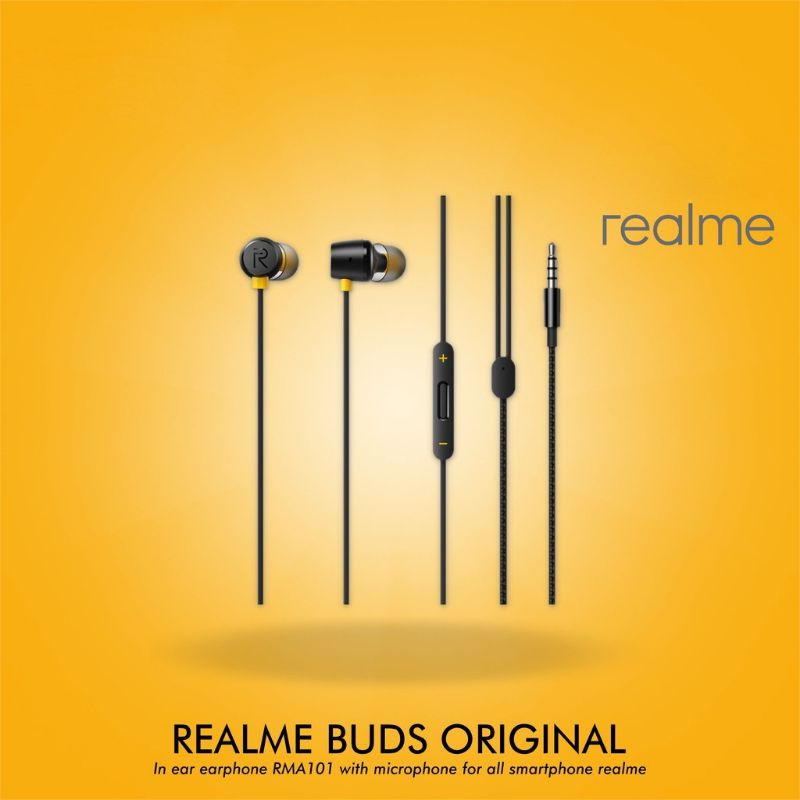 HEADSET EARPHONE REALME BUDS RMA101 HANDSFREE