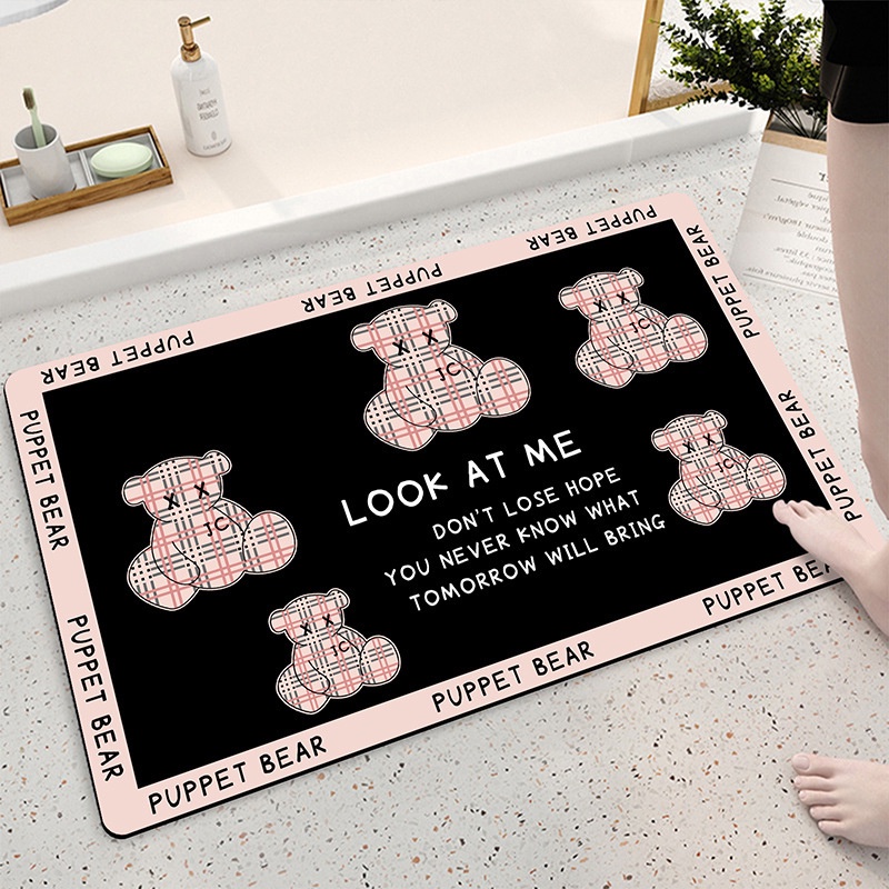 Grosir - H990 Diatomite Mat 60x40 cm / Alas Kaki Kamar Mandi Anti Slip / Keset Kaki Diatomite