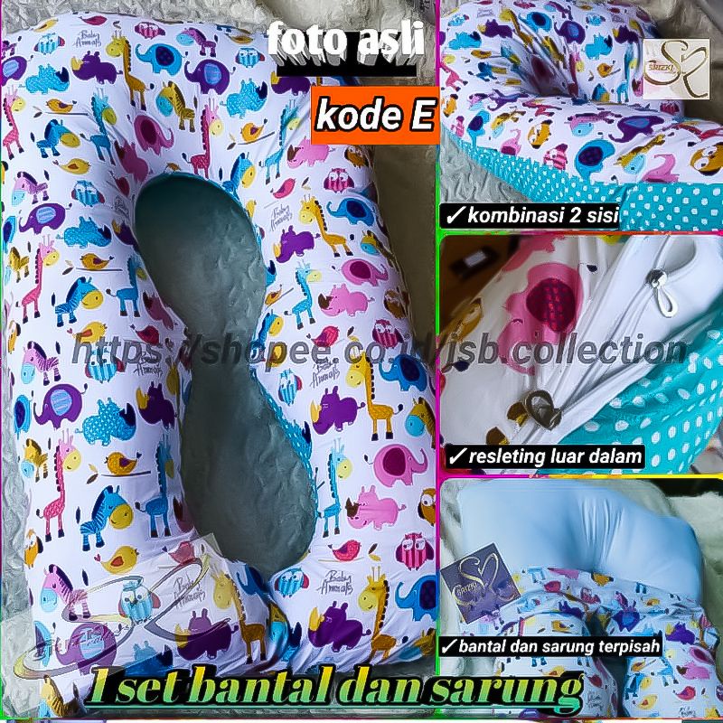 bantal ibu hamil / bantal hamil + sarung premium quality /cod bayar ditempat