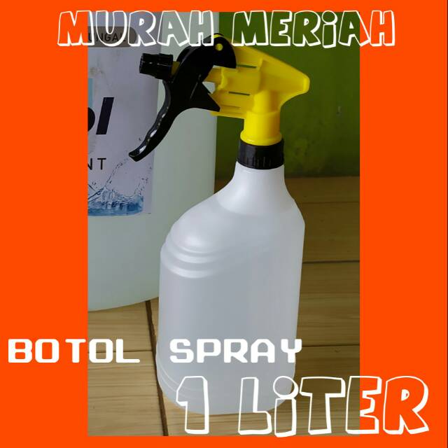 BOTOL SPRAY 1 LITER / BOTOL KOSONG / BOTOL PLASTIK / PLASTIC / KUAT BAGUS TERMURAH SERBAGUNA