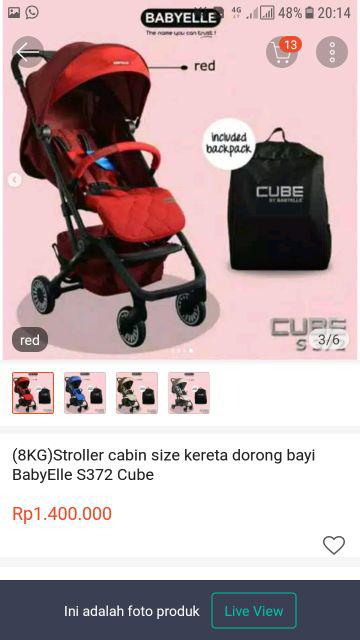 stroller baby elle cube