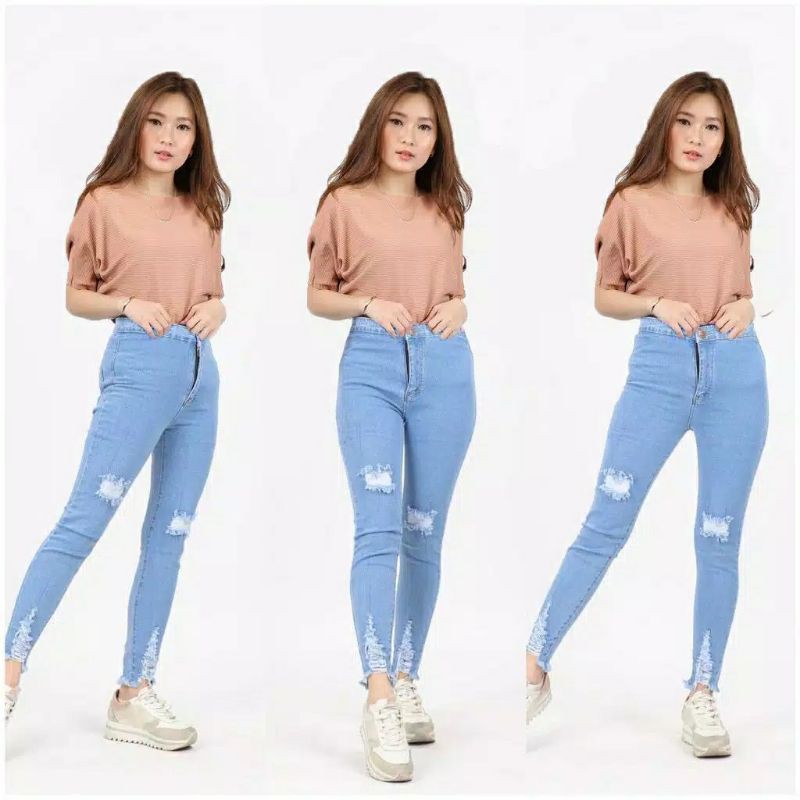 fourfashion celana jeans ripped EGYU oubox LB