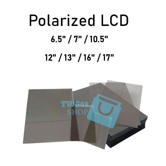 (TWS) Plastik Polarizer / Polarized LCD Universal / Lapisan Kaca LED Poraliser