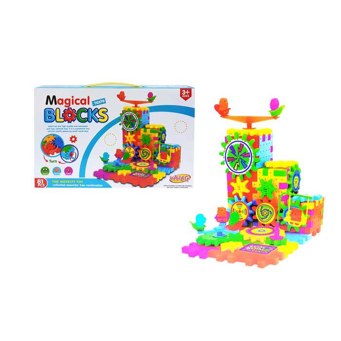 Funny Gear Bricks / INTERLOCKING LEARNING BLOCKS - 1602