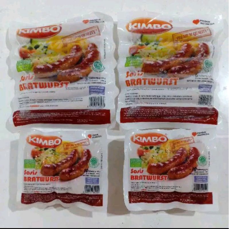 

Kimbo Sosis Sapi Bratwurst Mini /Jumbo Ori 10S/6S 500gr