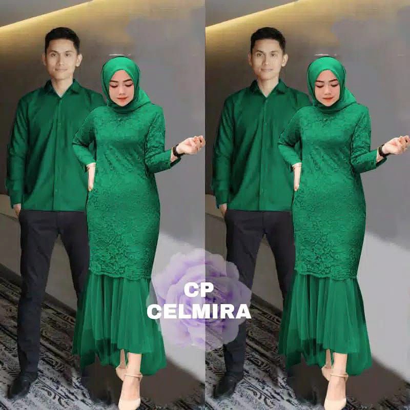 COUPLE CELMIRA / COUPLE BRUKAT DUYUNG / COUPLE MUSLIMAH / COUPLE PESTA / PESTA KONDANGAN / GAMIS COU