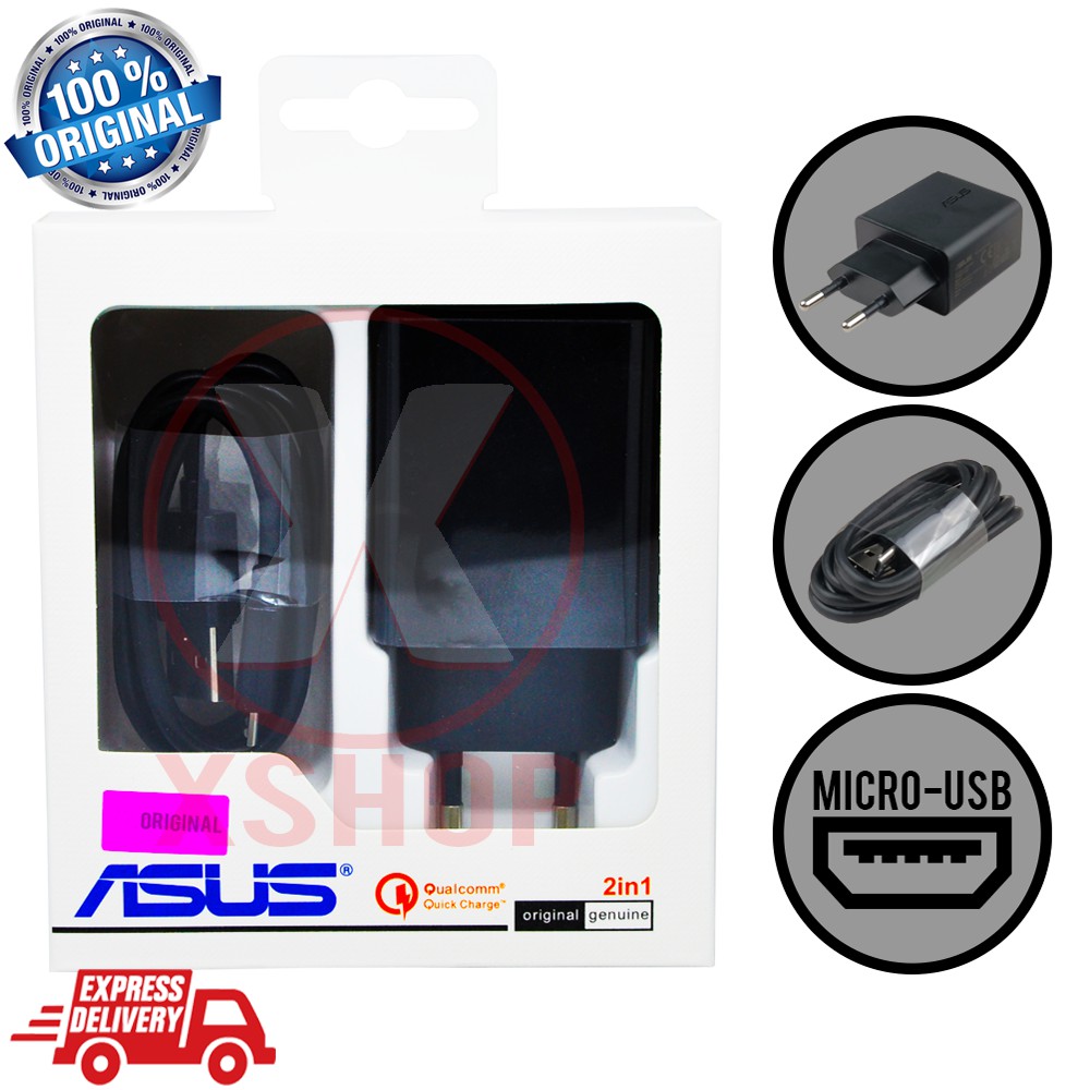 Travel Charger Original Asus Zenfone Micro USB Fast ChargingCas Casan Asus Zenfone 2 Zenfone Laser O