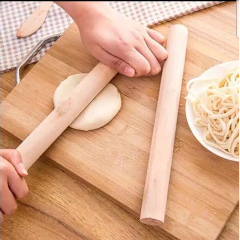 Rolling Pin Kayu  | Gilingan adonan kue penggilasan adonan kayu