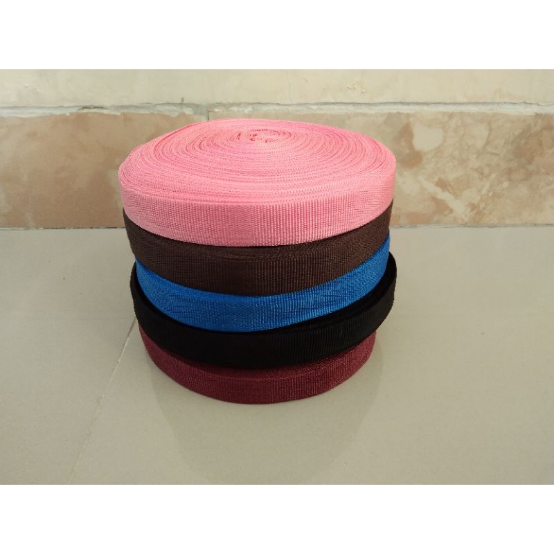 Tali Webbing PP lebar 2cm permeter/Webbing Pelipit tebal