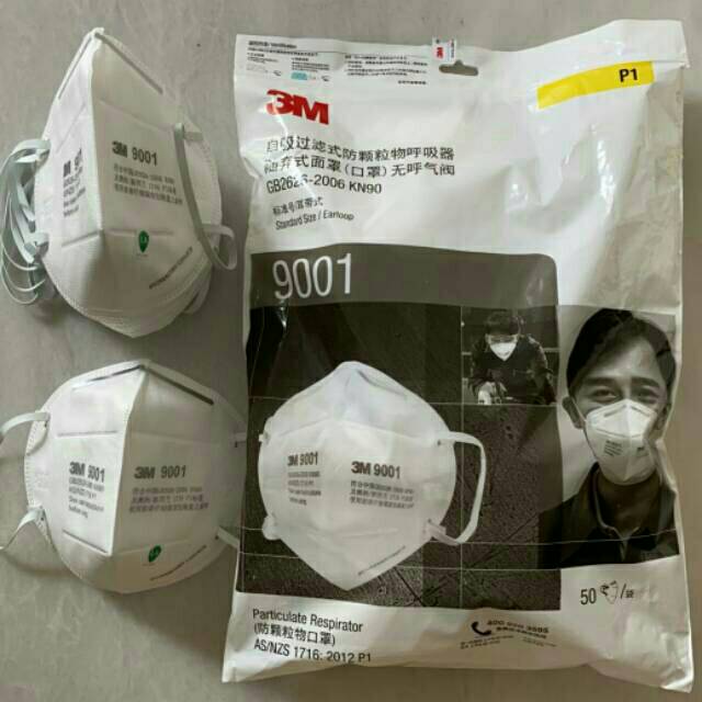 PROMO Masker 3M type 9001. ASLI dan BARU. Masker pelindung yang exclusive