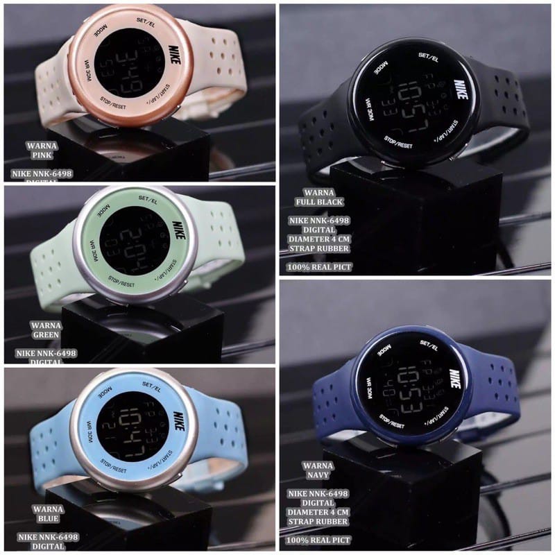 (SS) Jam Tangan Pria/Wanita Sporty NIKE Digital Strap Rubber NK-29