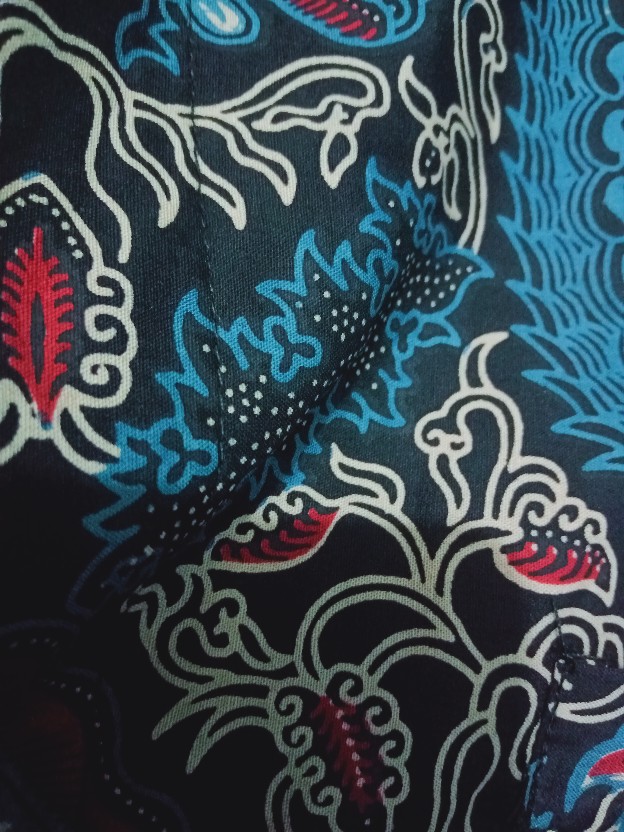 Mahkota Merah Kemeja Batik Pria Lengan Panjang Pendek Lapis Furing Baturaden