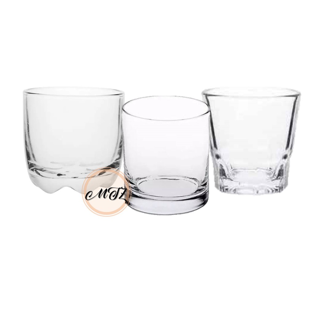 Gelas Sloki Set - 6Pcs / Gelas Kaca Mini / Gelas Kaca Lusinan Murah / Gelas Kaca Lucu