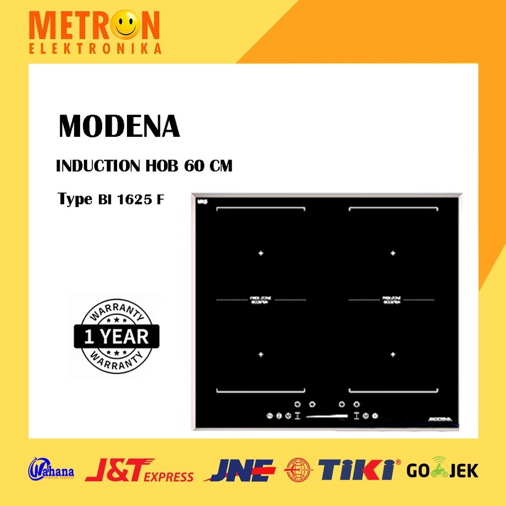 MODENA BI 1625 F KOMPOR LISTRIK INDUKSI 60 CM / INDUCTION HOB 60CM / BI1625F