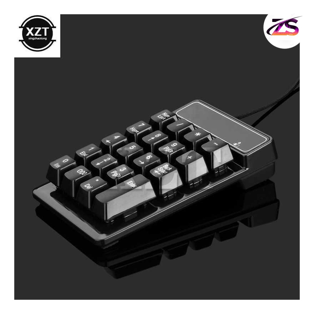 Mall Zhafry Shop - XZT Mechanical Gaming Numeric Keypad Numpad USB Black Switch - XZT123