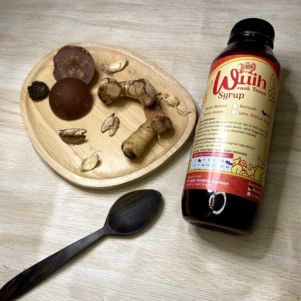 

Jamu sirup jahe WUIH jamu syrup bahan natural organic