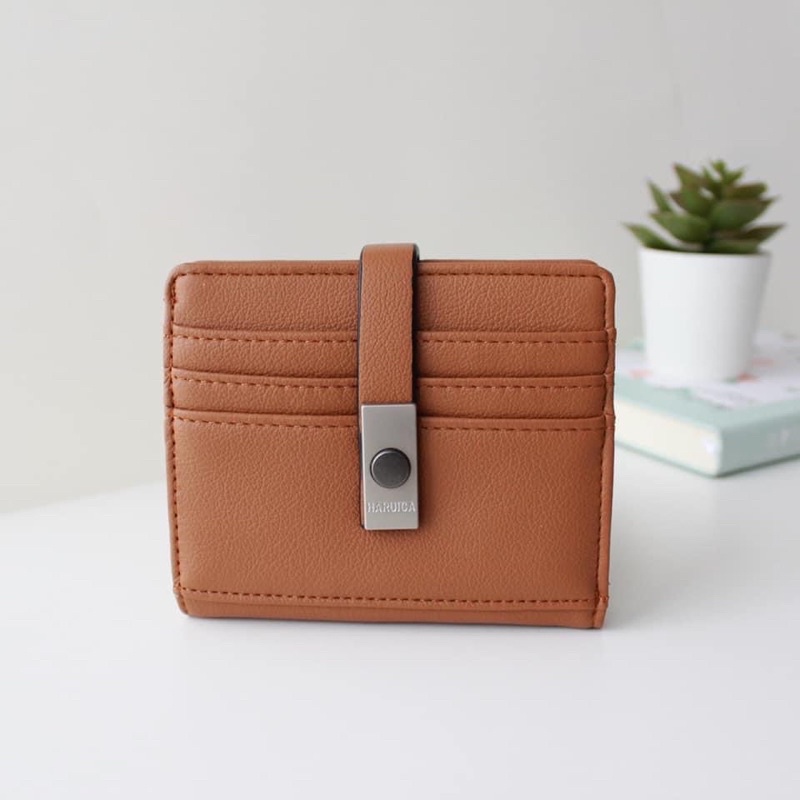 HARUICA L5-002 dompet kartu ( READY STOCK BESTSELLER )-Brown