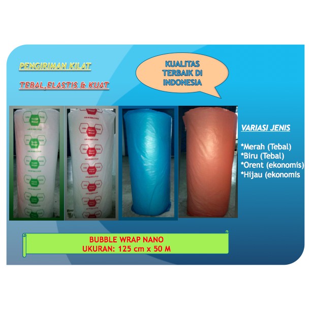 

Bubble wrap NANO best quality Import (125 cm x 50 M)