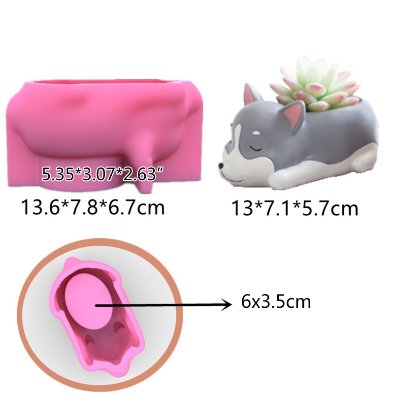 Siy Cetakan Sabun Handmade Diy Bentuk Pot Bungahewan Bahan Silikon