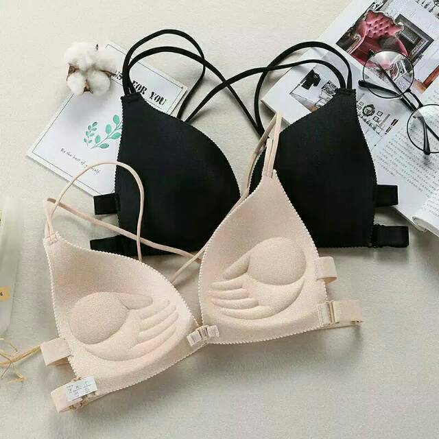 Bra Wanita Push Up Dengan Tali Strap Beha Seamless Bh Fashion Bergaya Sexy Korea