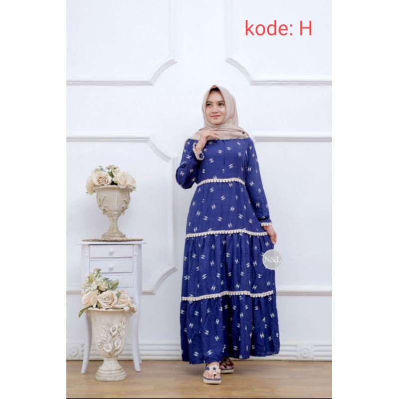 gamis susun renda