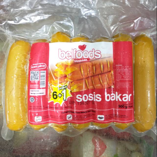 Jual Belfoods Sosis Bakar Rasa Ayam Isi 6+1pcs 500gr | Shopee Indonesia