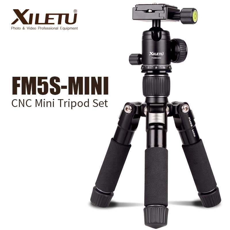 Tripod Mini 5 Section Portable Aluminium Ball Head