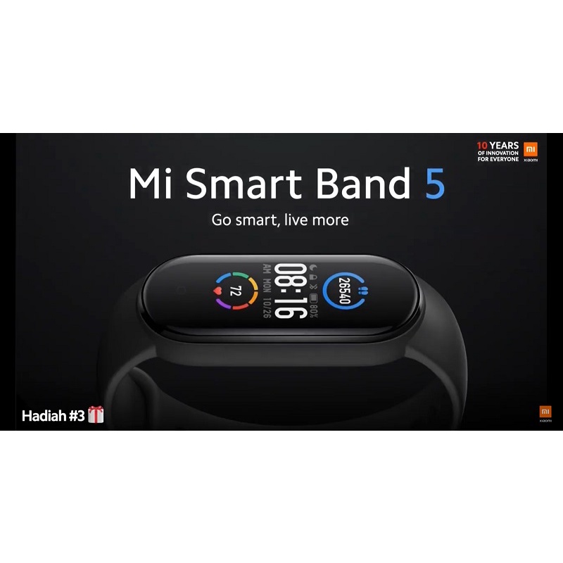 MI SMART BAND 5 - JAM TANGAN XIAOMI ORIGINAL RESMI TAM 1 TAHUN